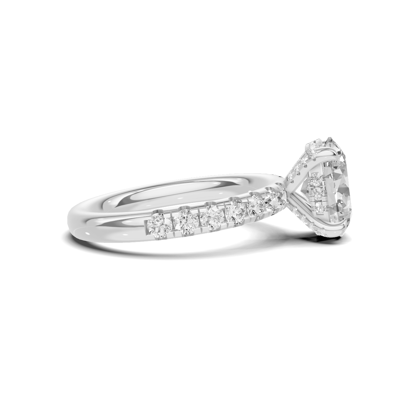 Pave Accented Statement Ring
