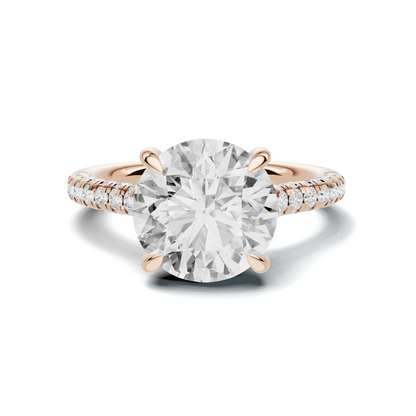 Pave Cathedral Setting Ring