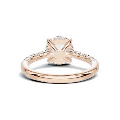 Pave Cathedral Setting Ring