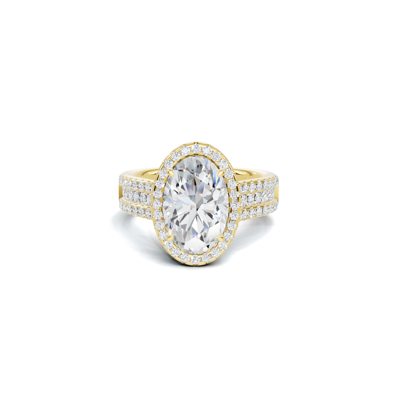 Pave Halo Bridal Ring