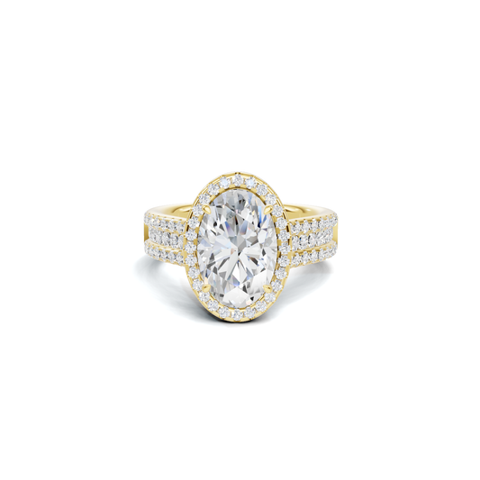 Pave Halo Bridal Ring