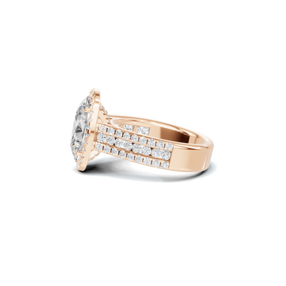 Pave Halo Bridal Ring