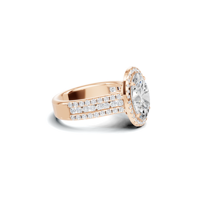 Pave Halo Bridal Ring