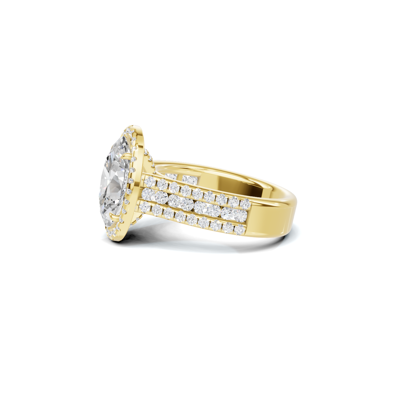 Pave Halo Bridal Ring