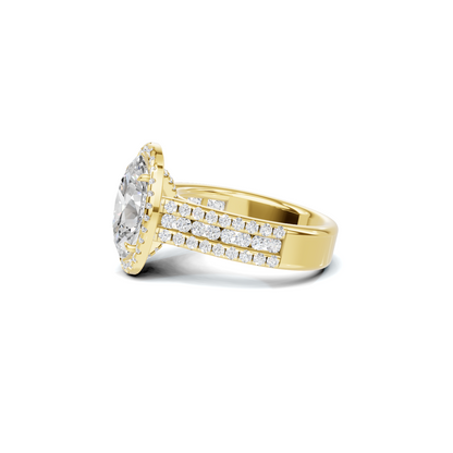 Pave Halo Bridal Ring