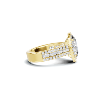 Pave Halo Bridal Ring