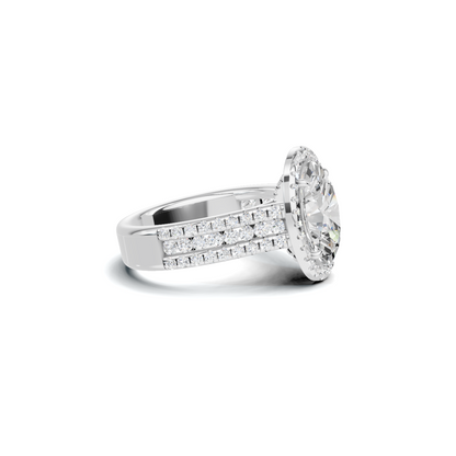 Pave Halo Bridal Ring