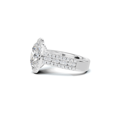 Pave Halo Bridal Ring