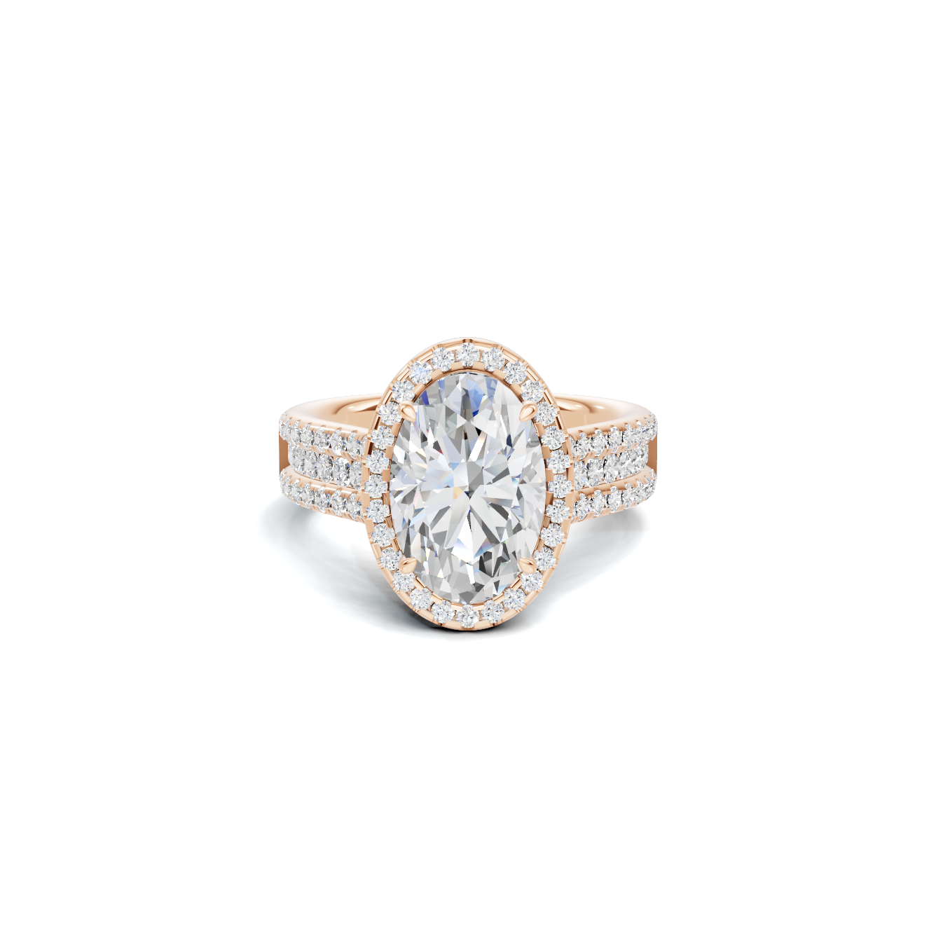 Pave Halo Bridal Ring