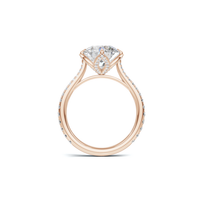 Pave Petal Basket Ring