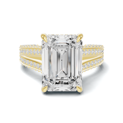 Pave Split Shank Ring