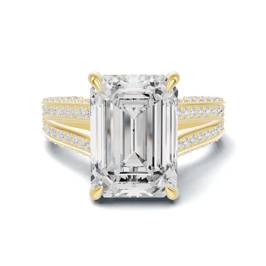 Pave Split Shank Ring