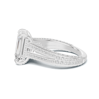 Pave Split Shank Ring