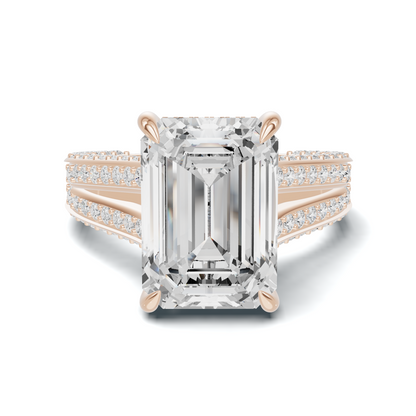 Pave Split Shank Ring