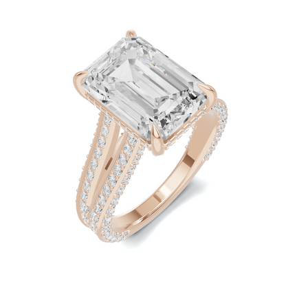 Pave Split Shank Ring
