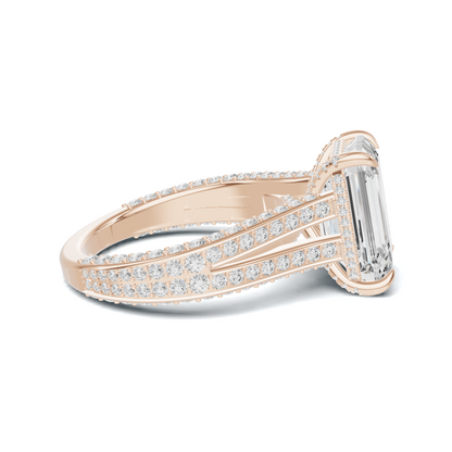 Pave Split Shank Ring