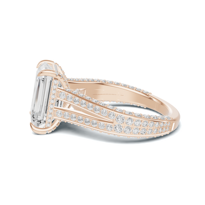 Pave Split Shank Ring