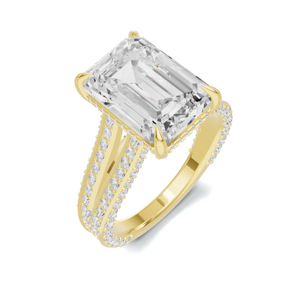 Pave Split Shank Ring