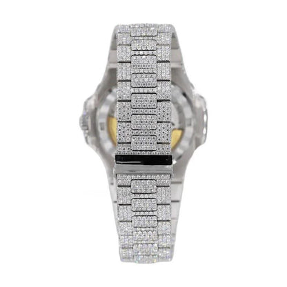 PP 41MM Moissanite Watch Silver