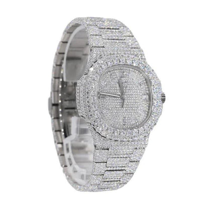 PP 41MM Moissanite Watch Silver