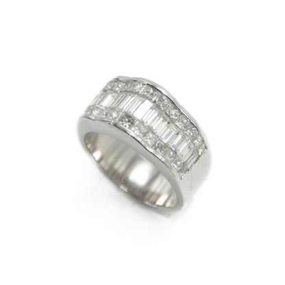 Platinum Lab Diamond Cluster Ring