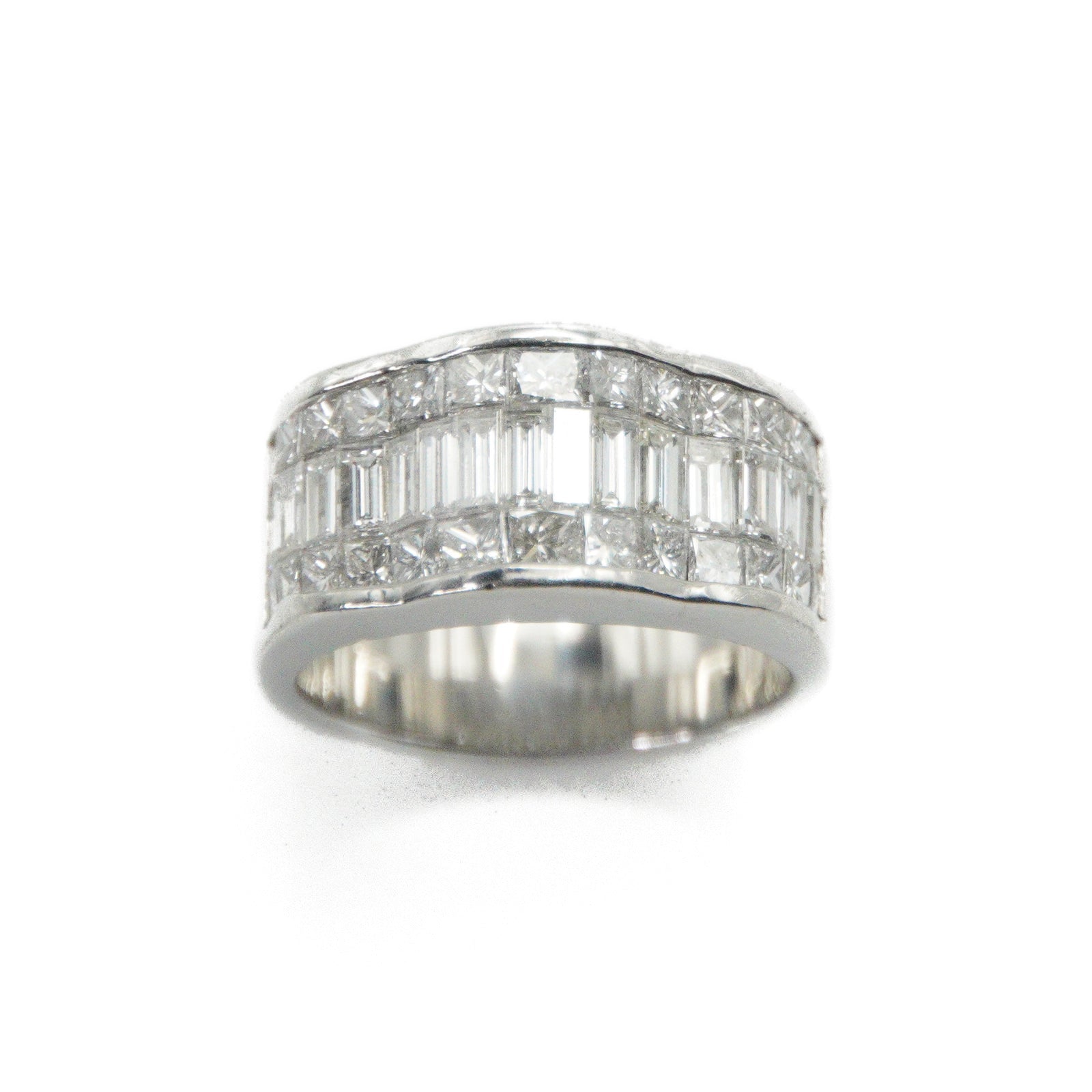 Platinum Lab Diamond Cluster Ring