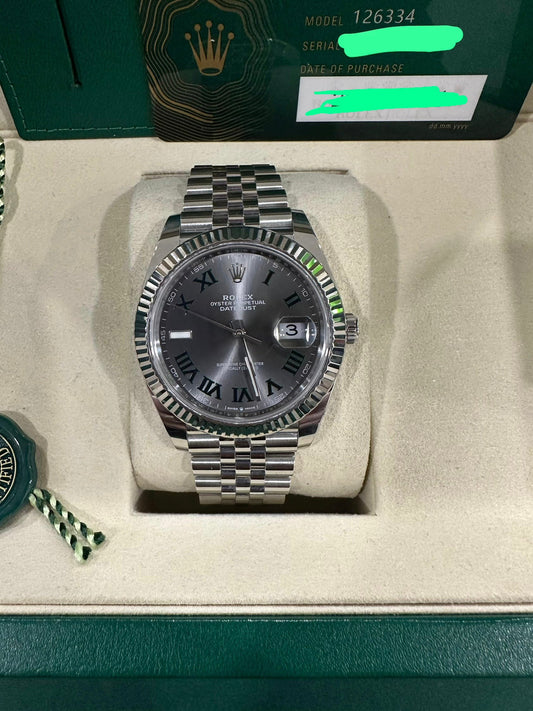 ROLEX DATEJUST 41MM - FLUTED JUBILEE WIMBLEDON