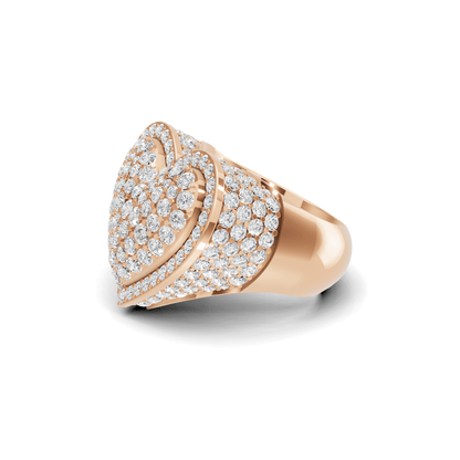 Royal Pave Heart Statement Ring