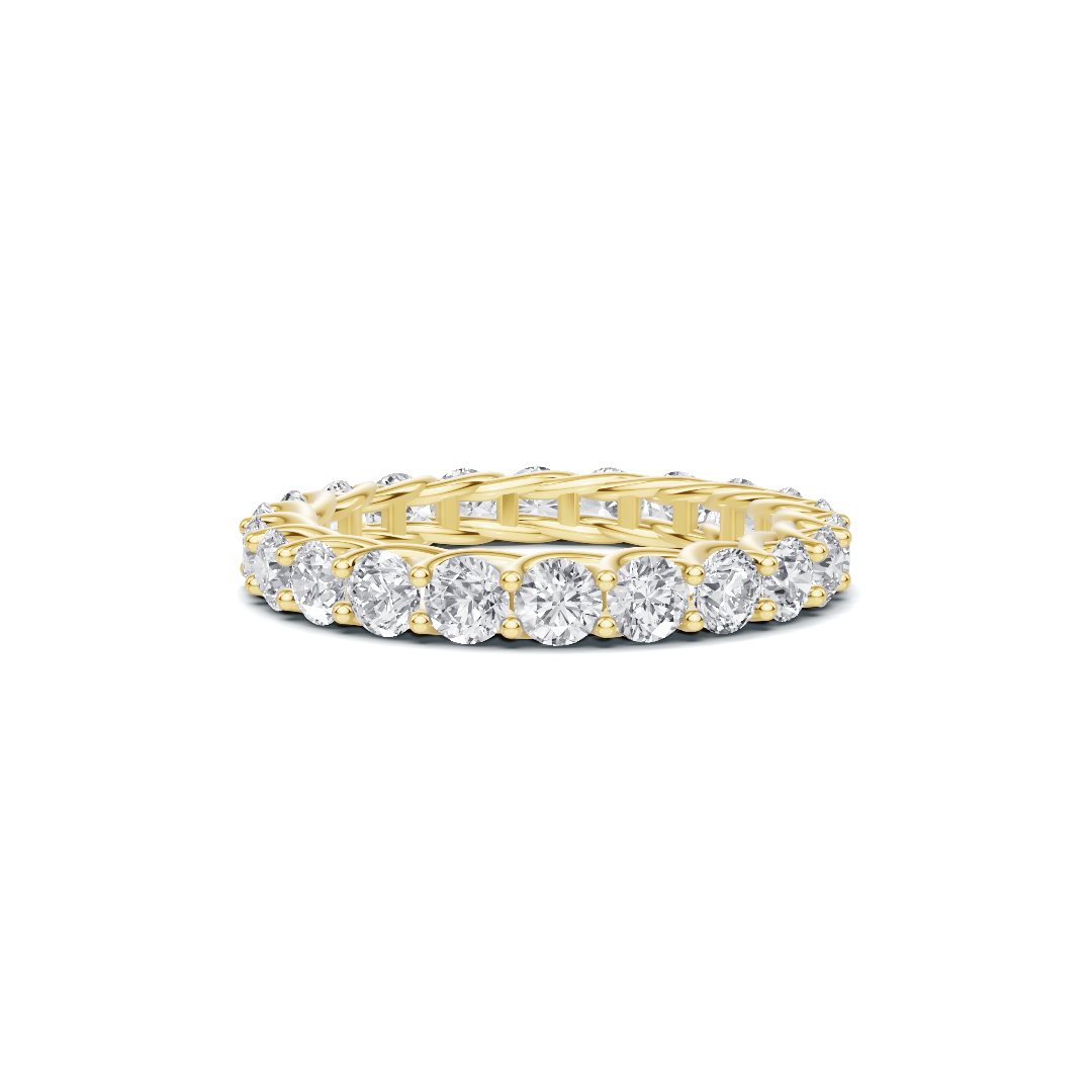 Scrolled Infinite Eternity Ring