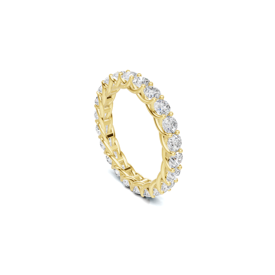 Scrolled Infinite Eternity Ring