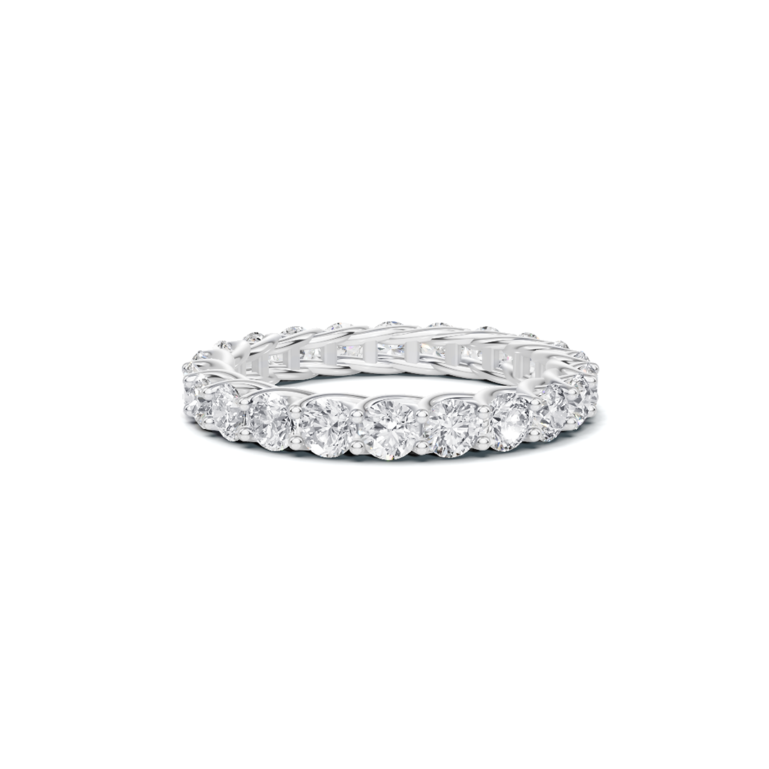 Scrolled Infinite Eternity Ring