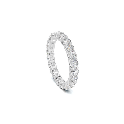 Scrolled Infinite Eternity Ring
