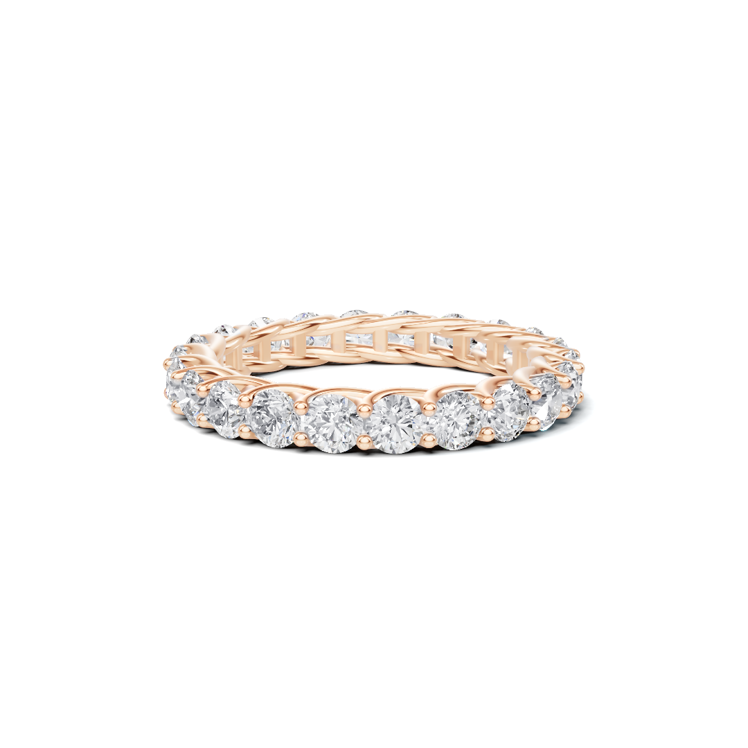 Scrolled Infinite Eternity Ring
