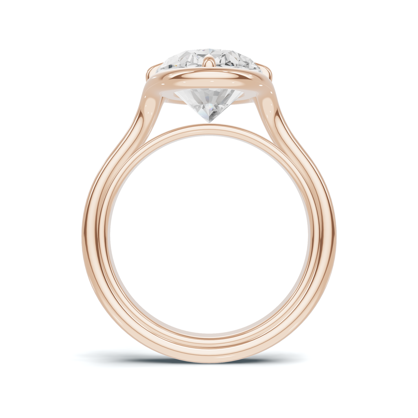 Sculptural Solitaire Statement Ring