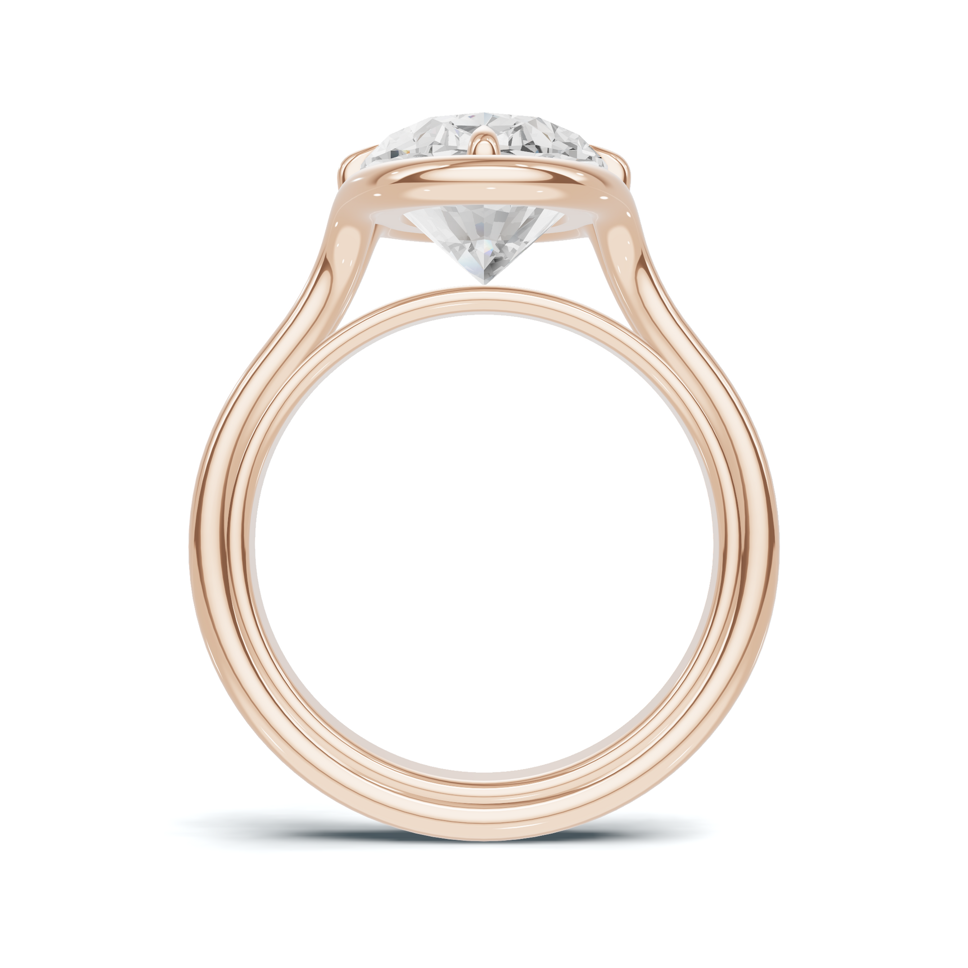 Sculptural Solitaire Statement Ring
