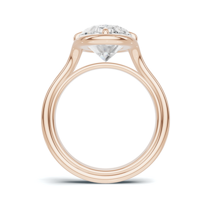 Sculptural Solitaire Statement Ring