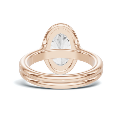 Sculptural Solitaire Statement Ring