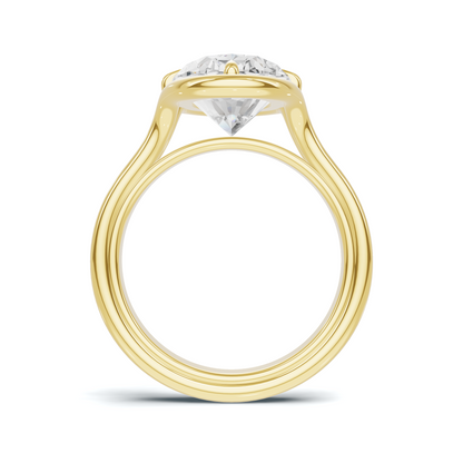Sculptural Solitaire Statement Ring