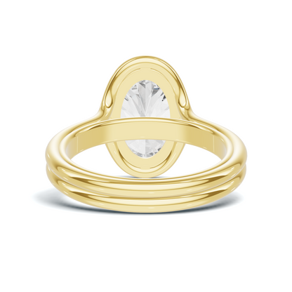 Sculptural Solitaire Statement Ring