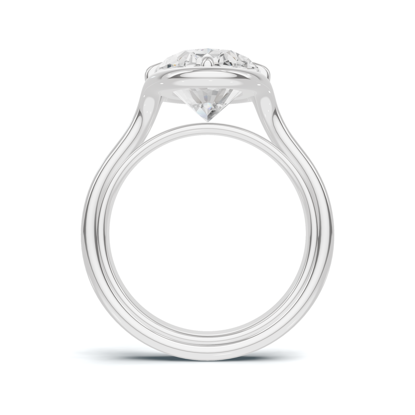 Sculptural Solitaire Statement Ring