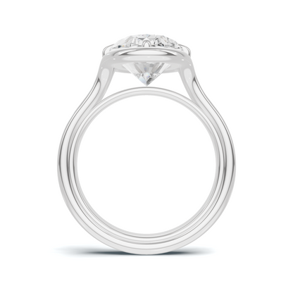 Sculptural Solitaire Statement Ring