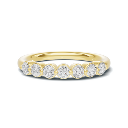Seven Stone Bezel Ring