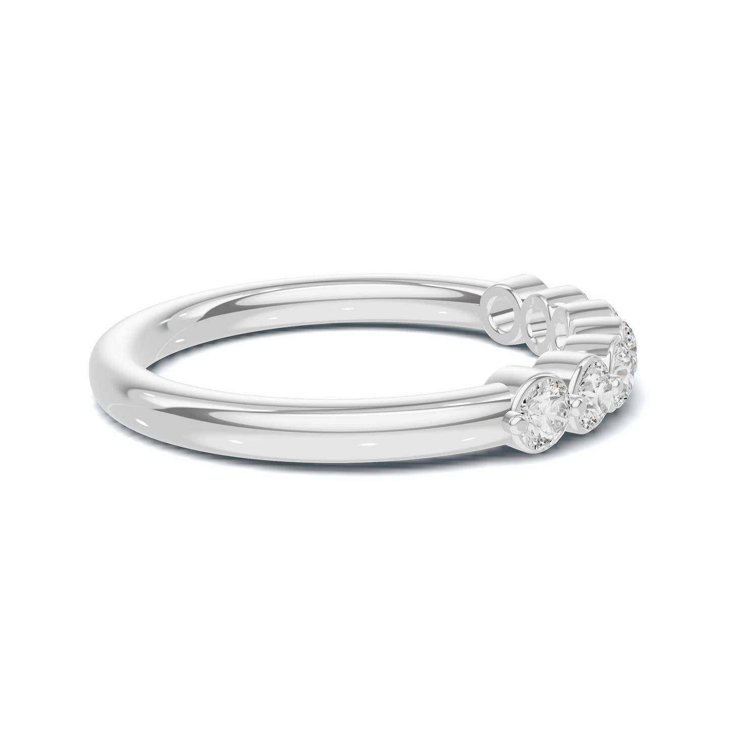 Seven Stone Bezel Ring
