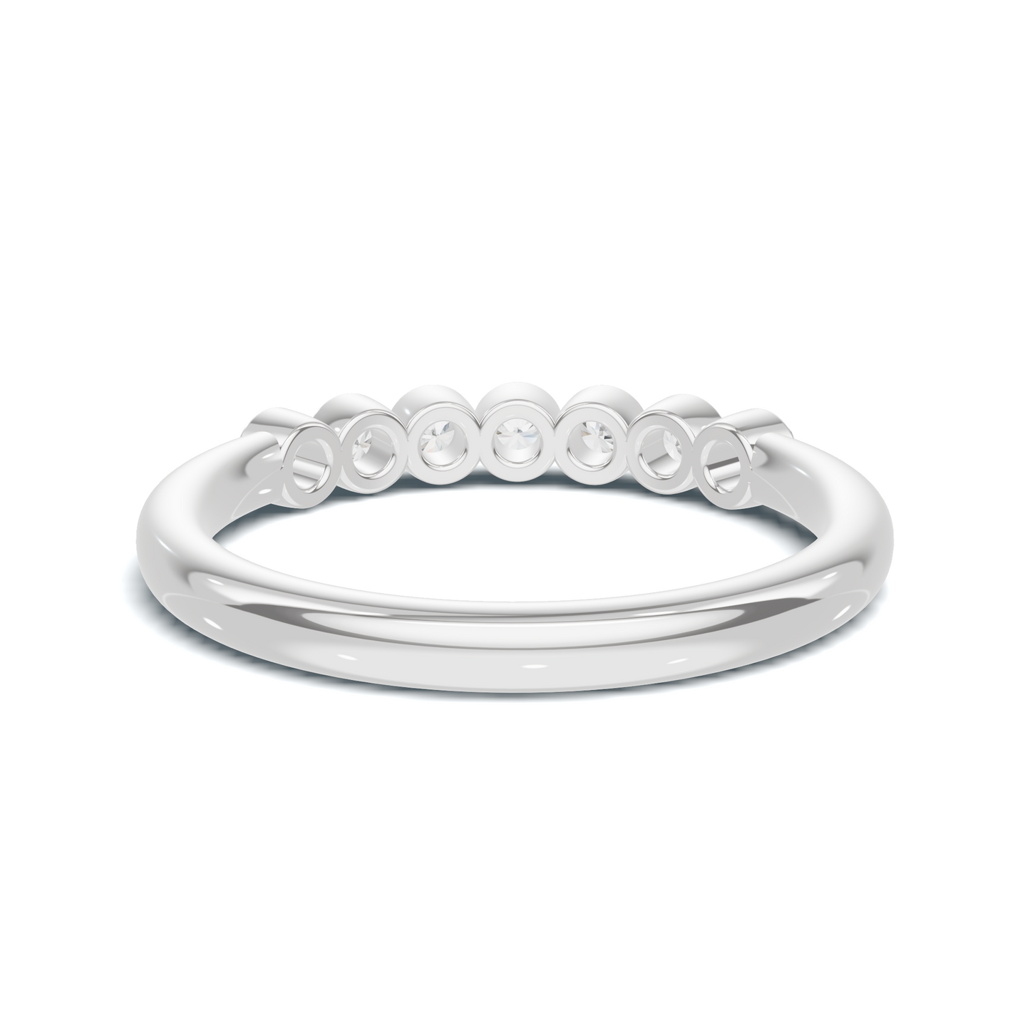 Seven Stone Bezel Ring