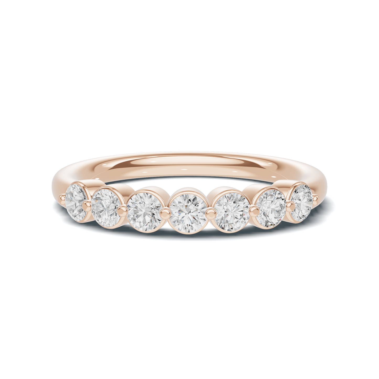 Seven Stone Bezel Ring