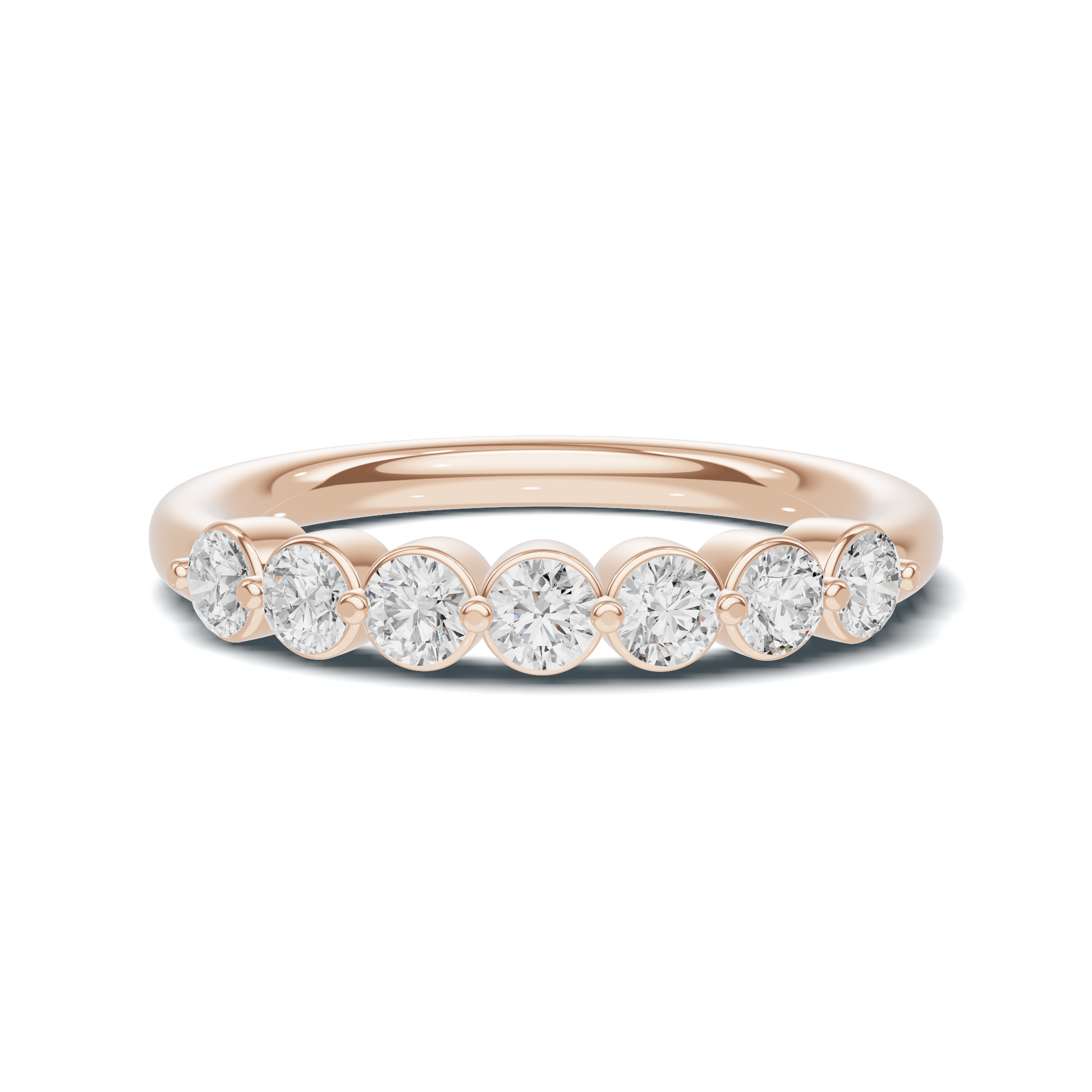 Seven Stone Bezel Ring