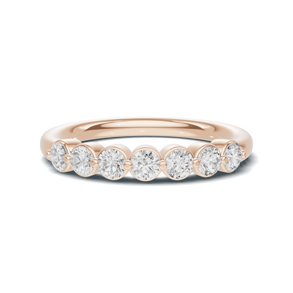 Seven Stone Bezel Ring
