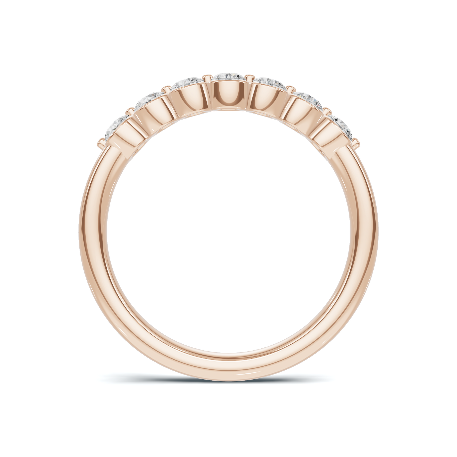 Seven Stone Bezel Ring