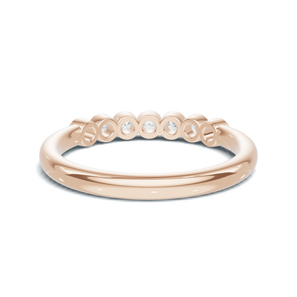 Seven Stone Bezel Ring