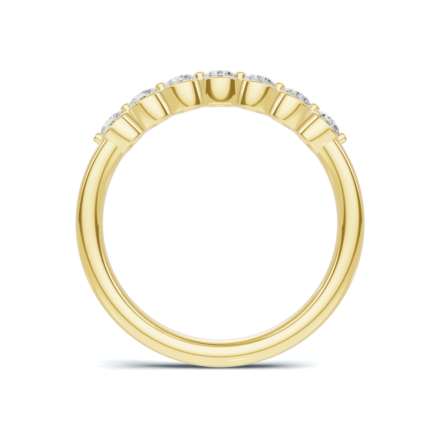 Seven Stone Bezel Ring